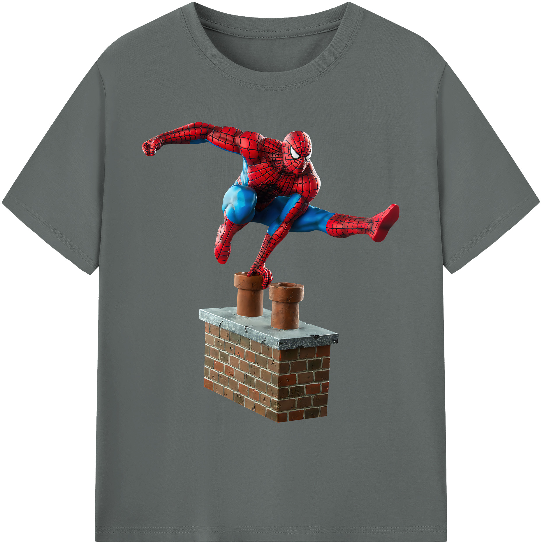 （画像用） Spider Man スパイダーマン 綿100％ メンズ半袖Tシャツ｜肌触りやわらか＆通気性